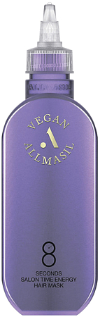 AllMasil~Питательная веганская маска-филлер для волос~8 Seconds Salon Time Energy Hair Mask