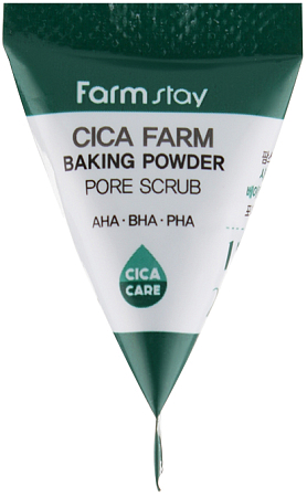 FarmStay~Очищающий скраб с центеллой~Cica Farm Baking Powder Pore Scrub