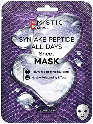 Mistic~Тканевая маска с пептидом змеиного яда~Syn-Ake Peptide All Days Sheet Mask
